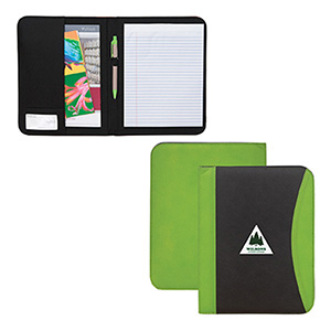 NW4028-C
	-NON WOVEN PADFOLIO
	-Lime Green/Black (Clearance Minimum 40 Units)